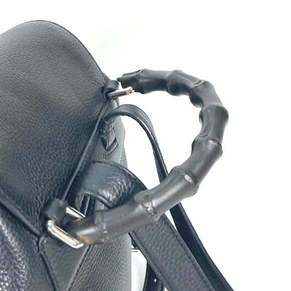 GUCCI Authentic Black Bamboo Backpack main image 12